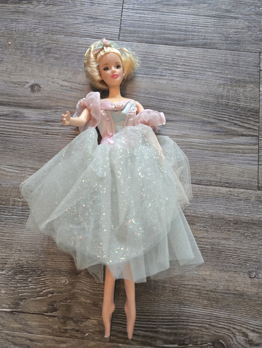 Sparkling Tulle Princess Doll in Pink and Pale Blue